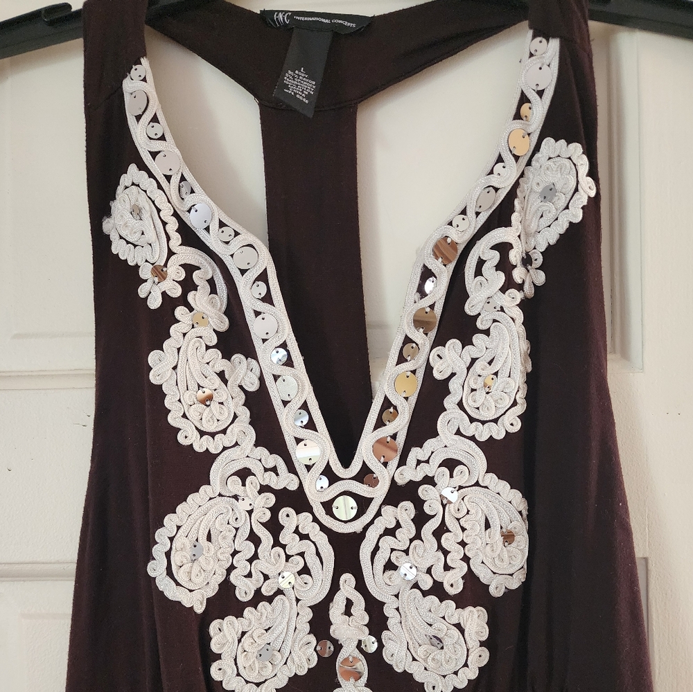 INC International Concepts maxi dress size.L.Wear only one time. - Picture 3 of 5